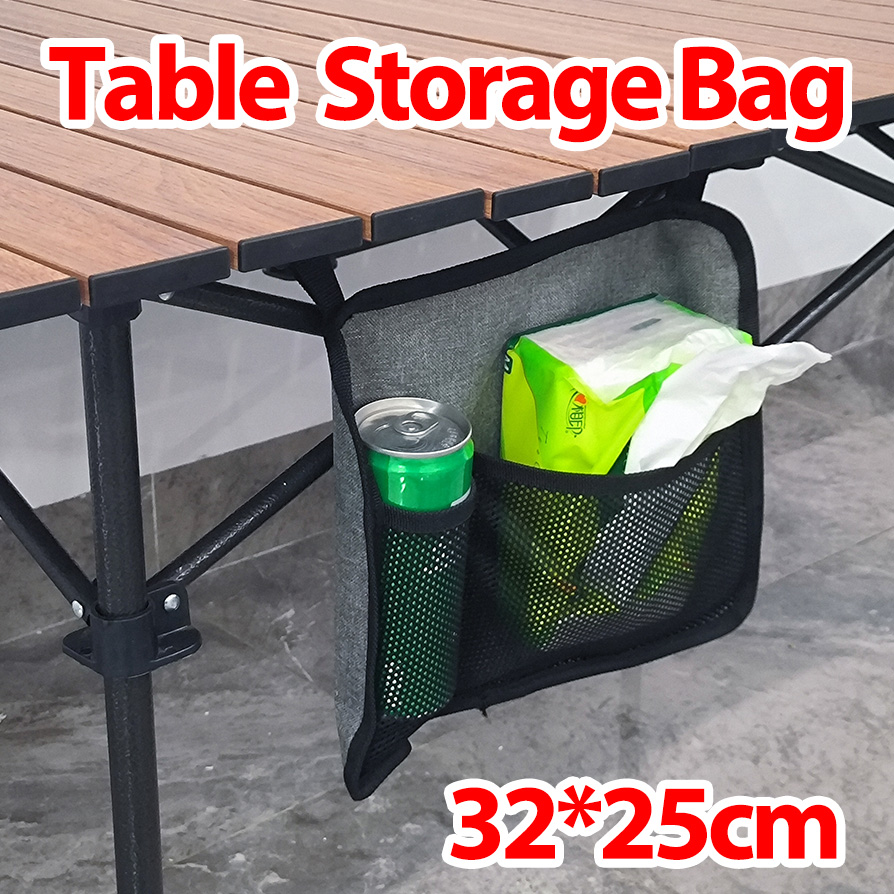 Outdoor Camping Table With Storage - Table Side Storage Bag Outdoor Camping