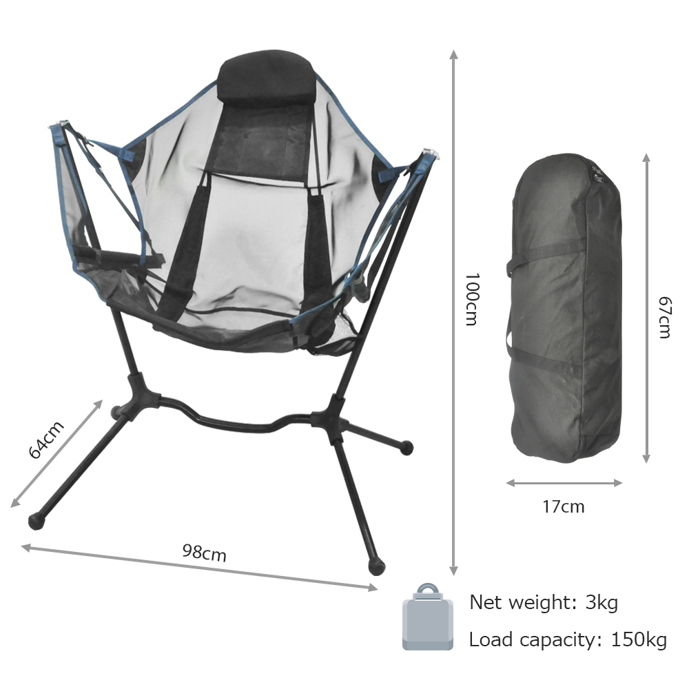 Outdoor Travel Chair Foldable  - огляд і ціна Outdoor Camping Rocking Chair