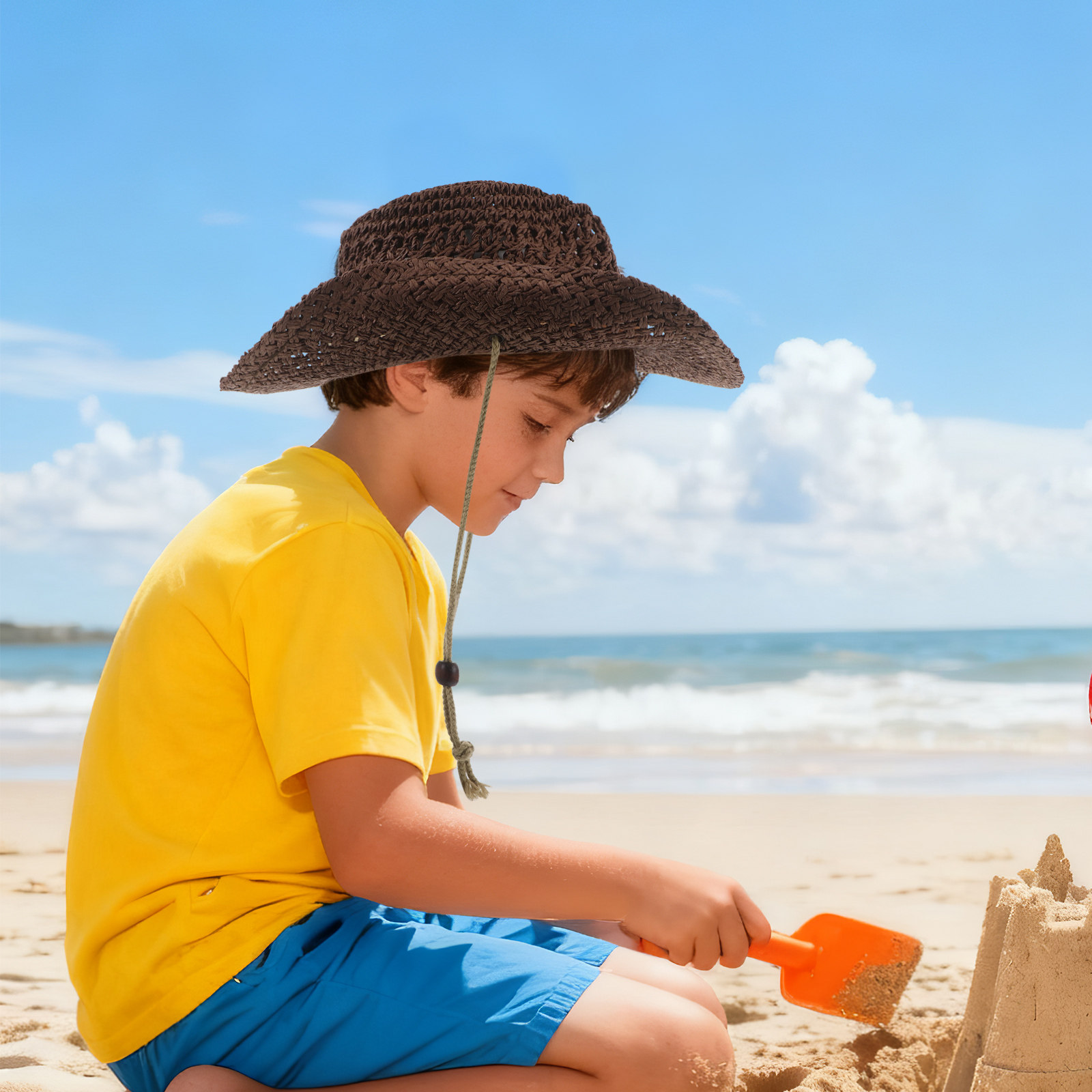 Kids Straw Cowboy Hat Western  - огляд і ціна Outdoor Camping Hat
