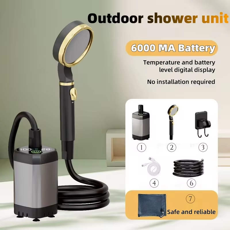 Portable Outdoor Electric Show - огляд і ціна Portable Camping Shower