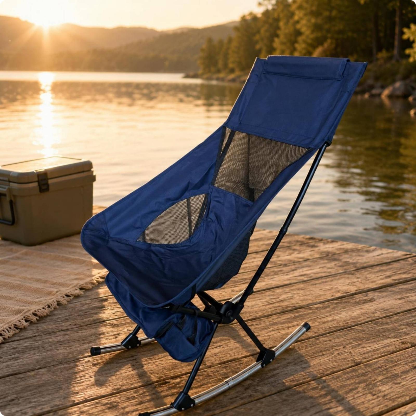 Foldable Outdoor Rocking Chair - огляд і ціна Outdoor Camping Rocking Chair