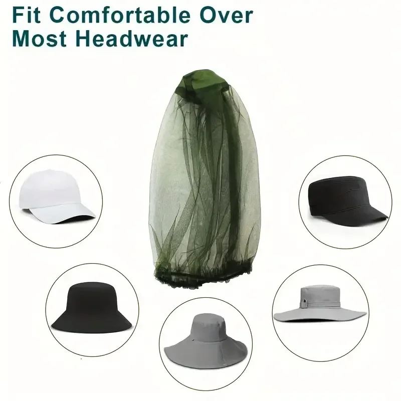 Anti Mosquito Cover Hat Net Co - огляд і ціна Outdoor Camping Mosquito Net