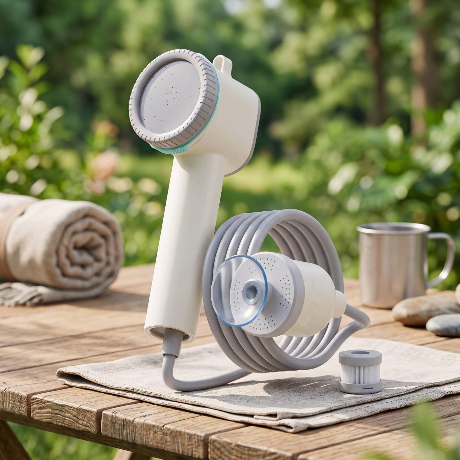 Handheld Portable Electric Sho - огляд і ціна Portable Camping Shower