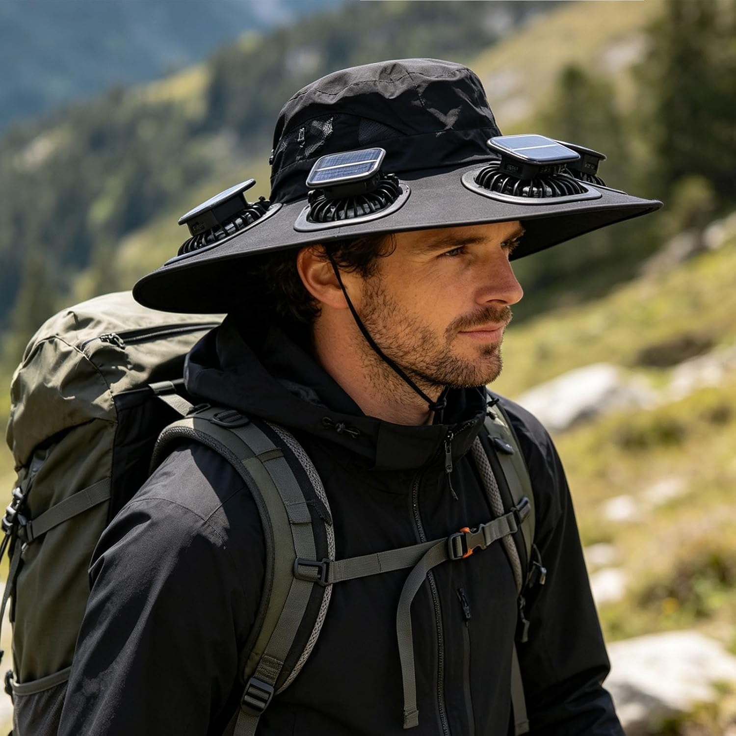 Hot 6 Fans Solar Fan Hat Breat - огляд і ціна Outdoor Camping Hat
