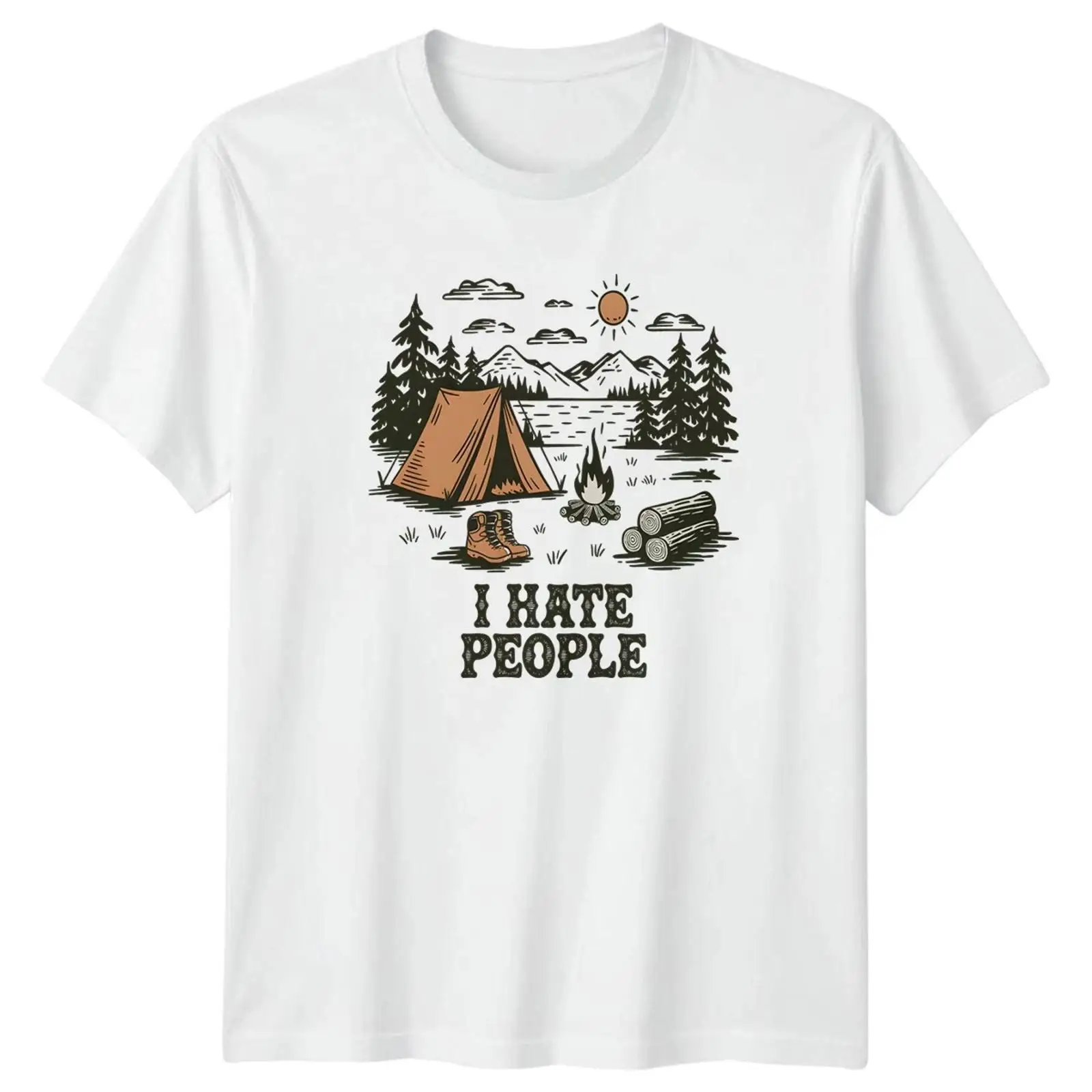 I Hate People T Shirt Camping  - огляд і ціна Outdoor Und Camping