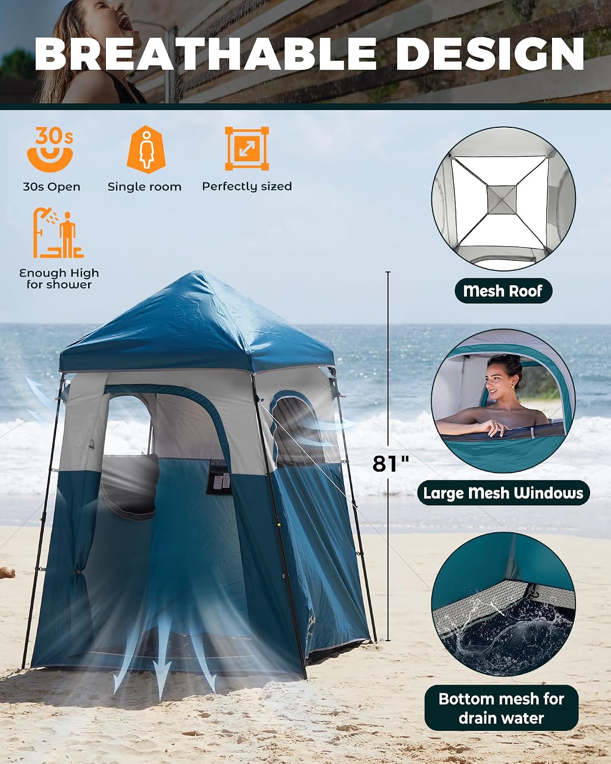 Portable Privacy Shower Tent,  - огляд і ціна Outdoor Und Camping