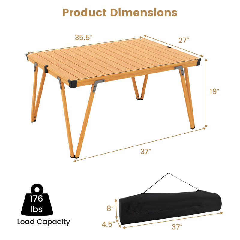 Single Folding Picnic Table 93 - огляд і ціна Outdoor Camping Table With Storage